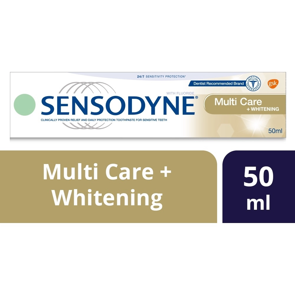 Sensodyne Multi Care Whitening Toothpaste Not suitable for children under 12 years of age 50ml