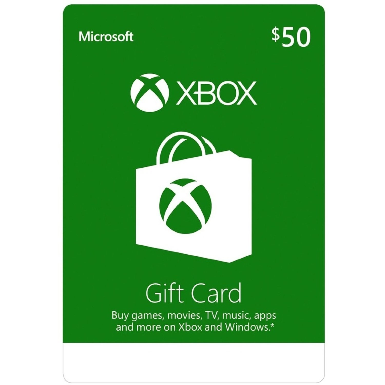 Microsoft Xbox Gift Card - $50 USD
