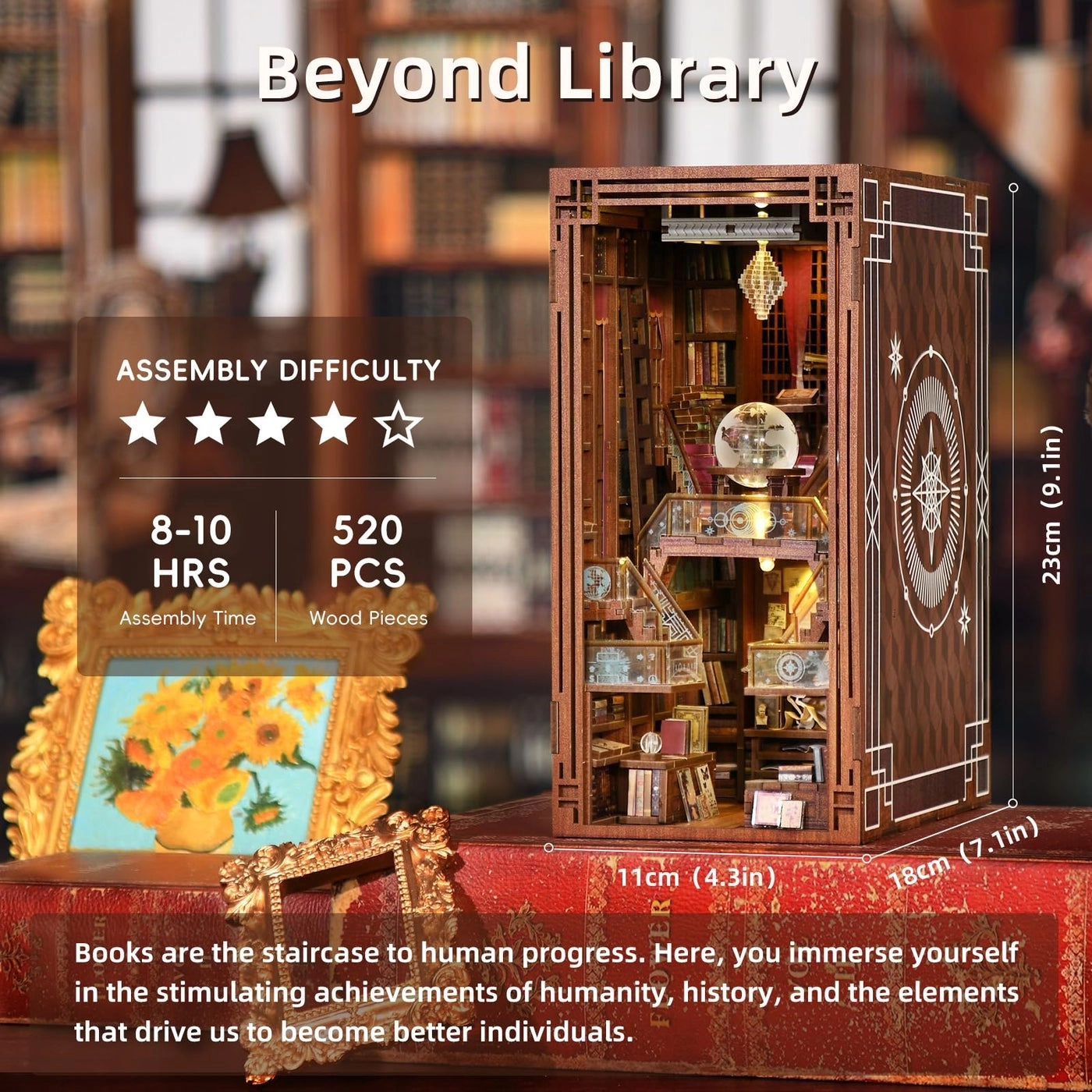 Book Nook - 3D Wooden LED Light