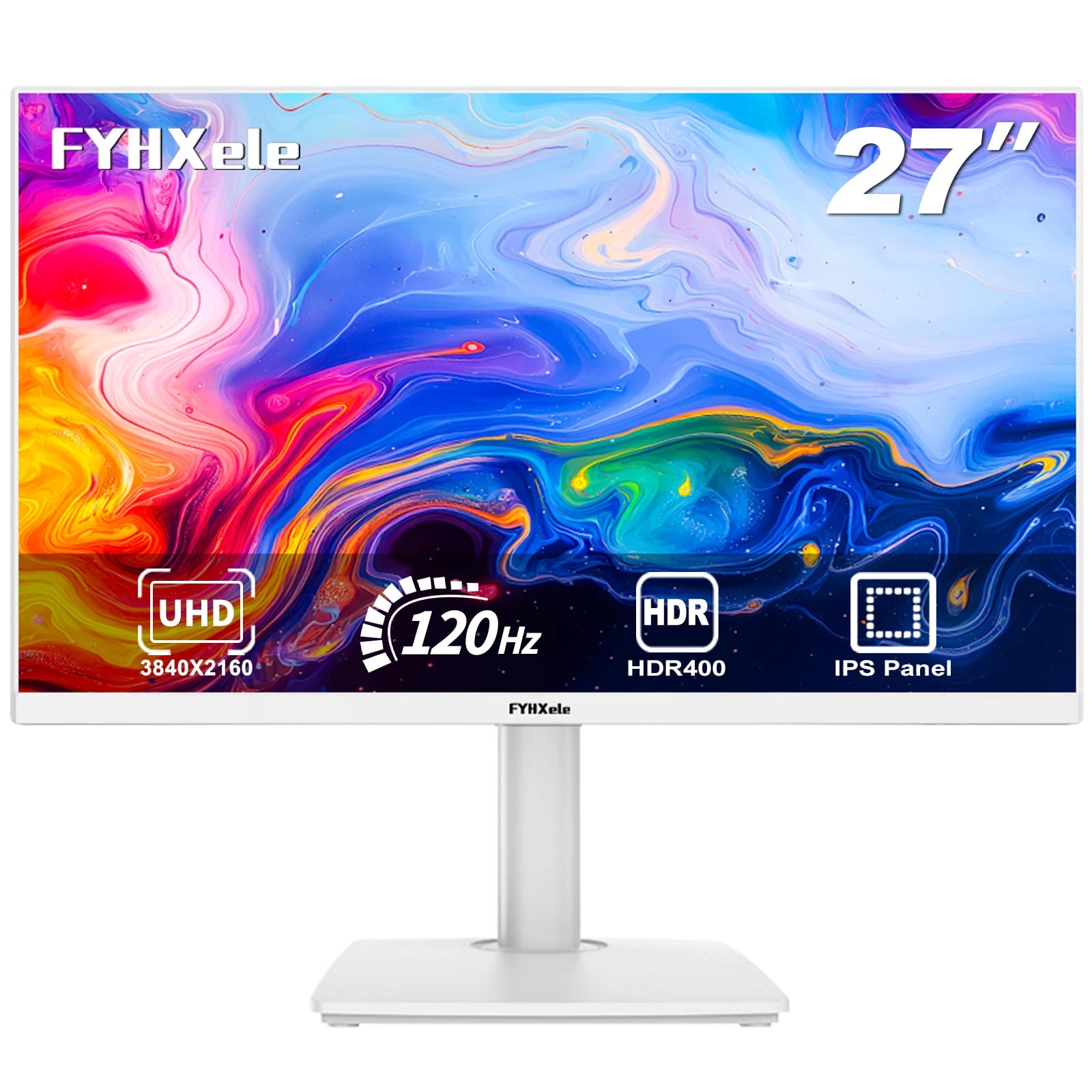FYHXele Gaming Monitor - 27inch 4K120Hz 27 Inches 3840x2160