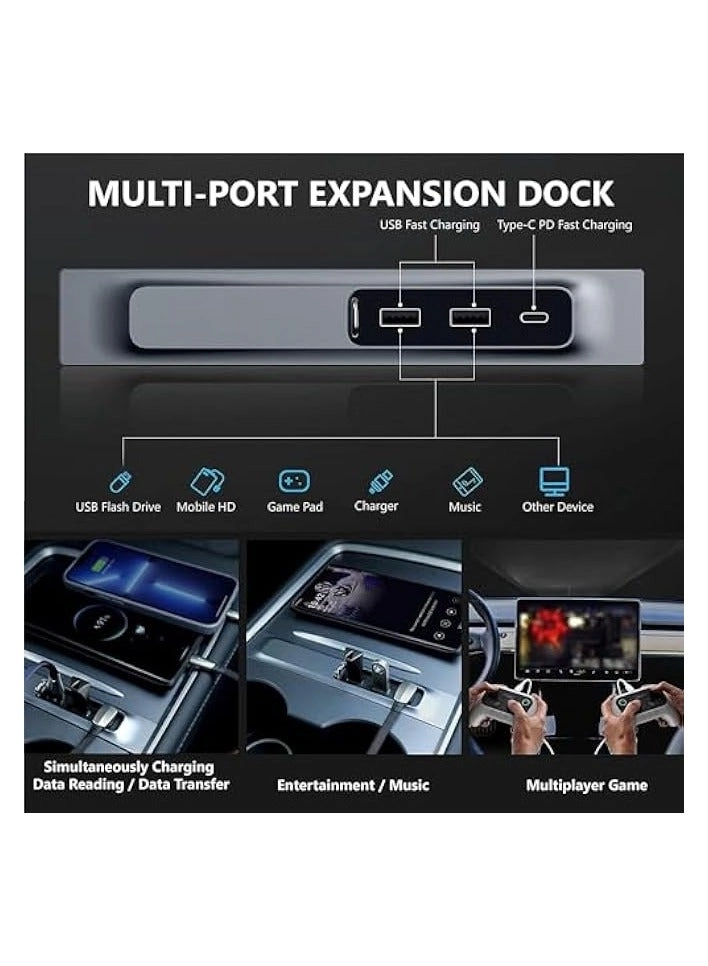 USB Hub - Tesla Model 3/Y 4-in-1