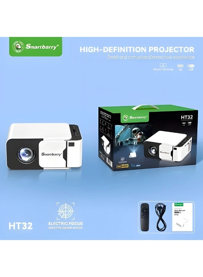 4K Ultra HD Portable Video Projector 180” Electric Focus