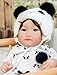 Reborn Baby Doll - 18 Inch Soft Body Asian Brown Glass Eyes Panda Outfit Ages 3+