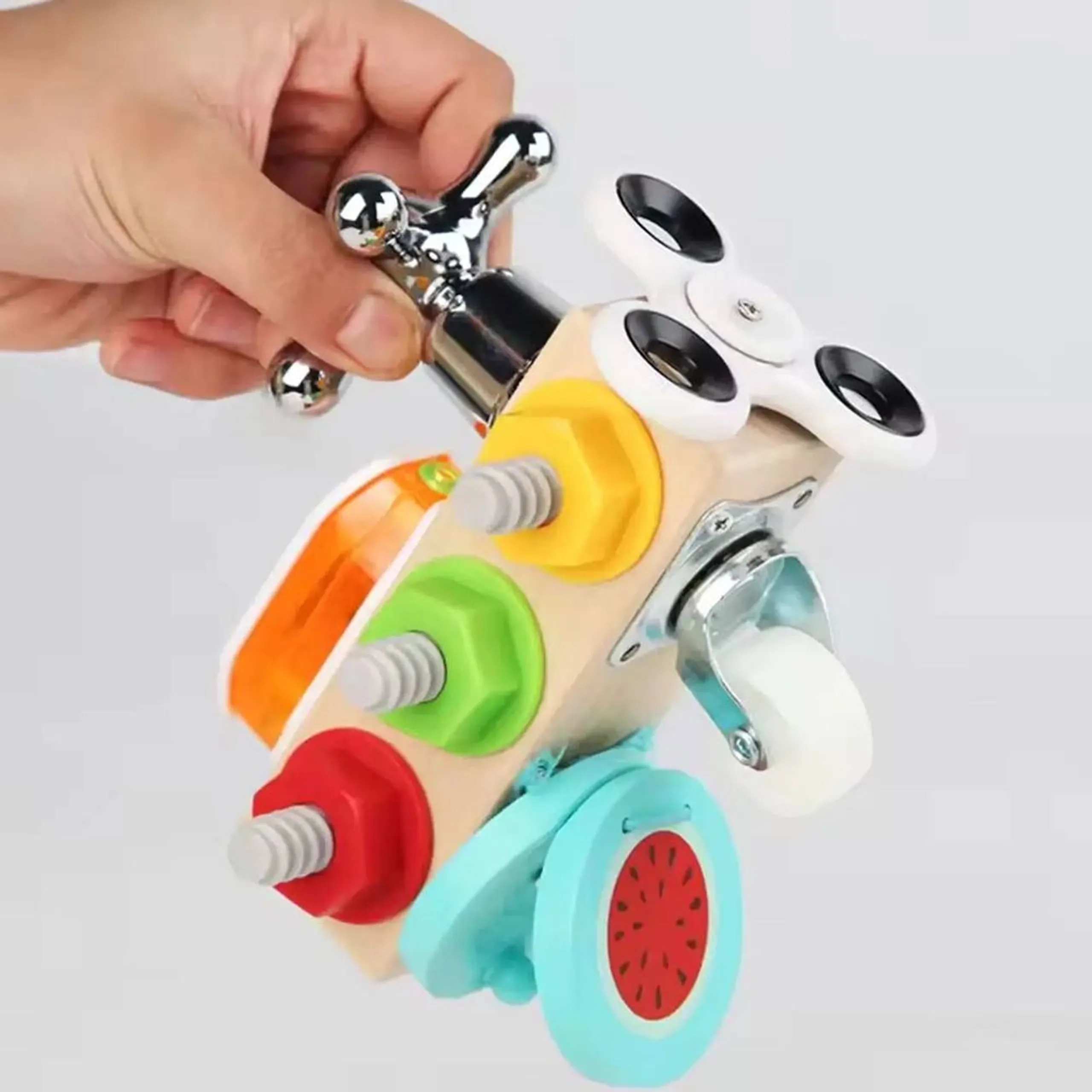 7-In-1 Wooden Sensory Tool Kit - 3+