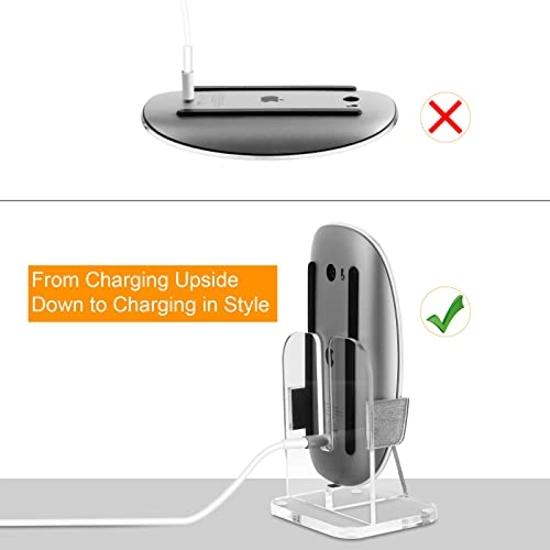 Acrylic Vertical Magic Mouse Stand Base