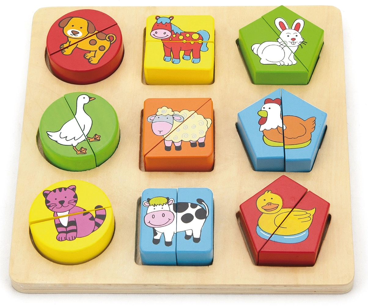 Matching Puzzle - Wild Animals - 3 + 36 pieces