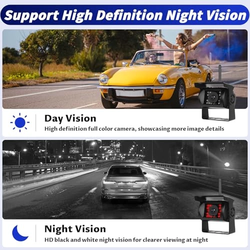 Wireless RV Backup Camera System - Night Vision Wireless 1080P