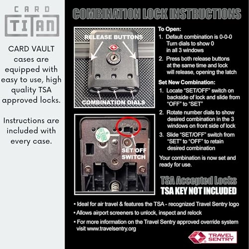 Vault Trading Card Storage Box - Lockable 4 Row