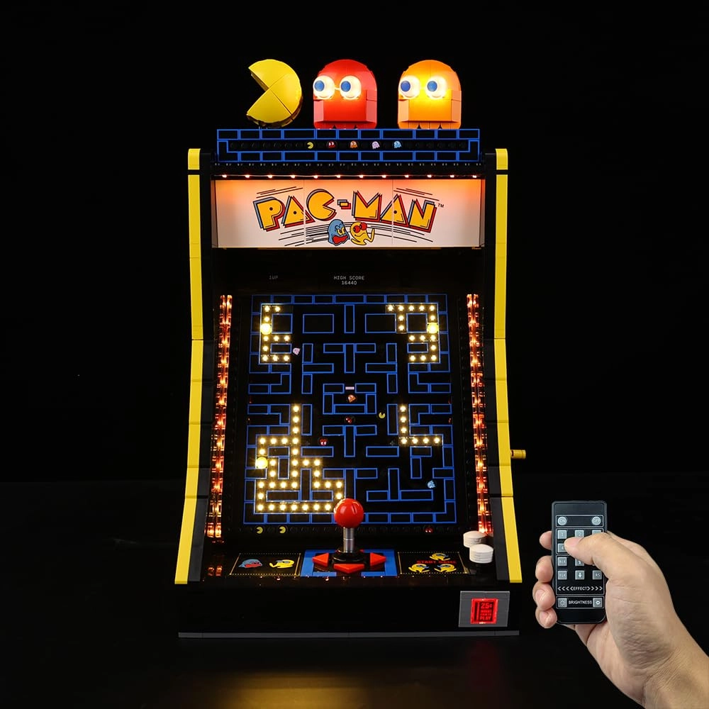 Kyglaring LED Lighting Kit for LEGO 10323 Icons PAC-Man Arcade Building Kits