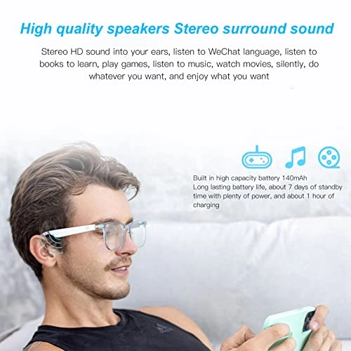 Bluetooth Smart Audio Sunglasses - BT5.0 140mAh IP65
