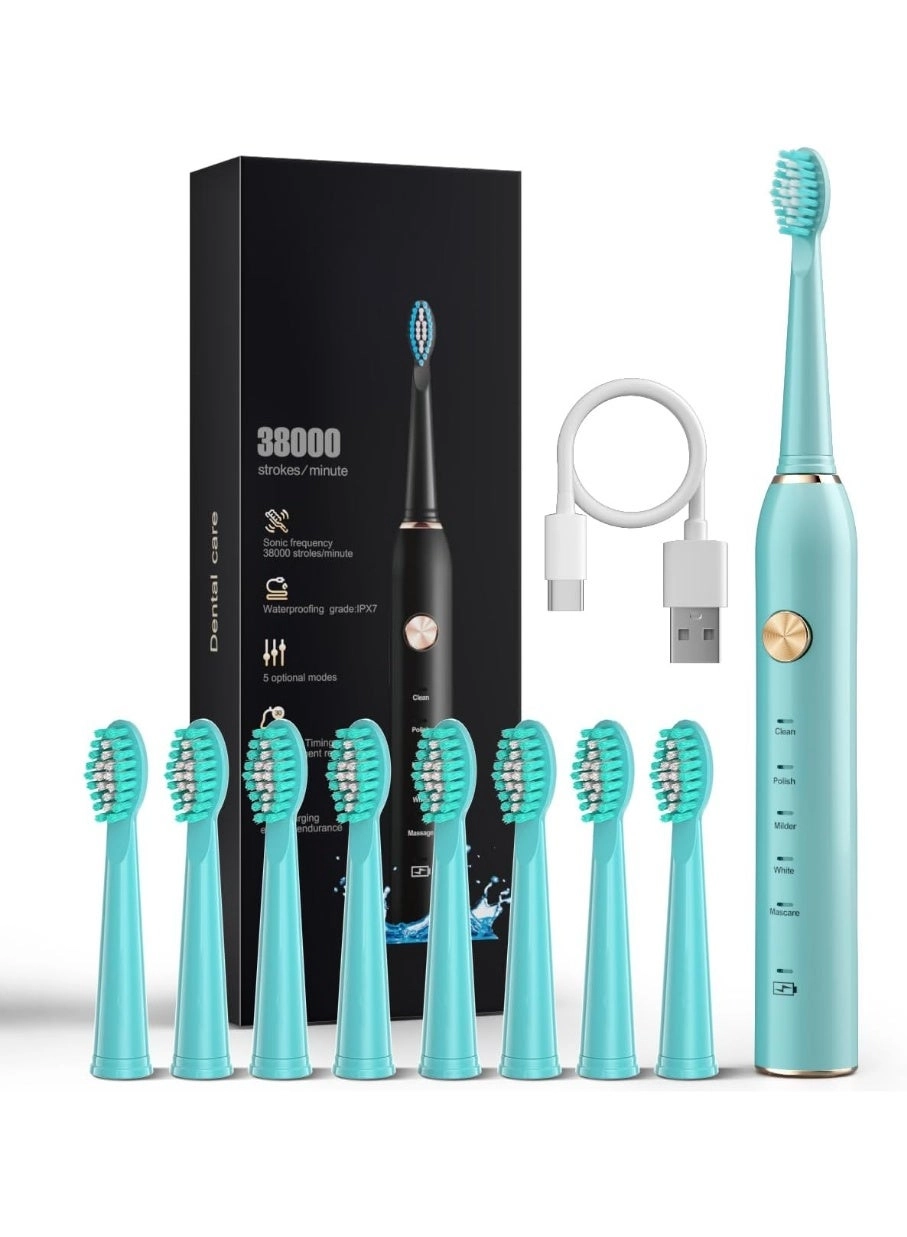 electric powerful toothbrush - 8 Brush Heads 31000 stroke/min