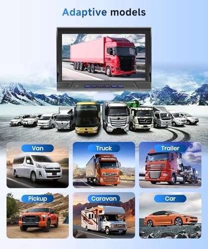 Wireless Rear Camera + Wireless Color IPS Monitor - Night Vision Wireless 720P