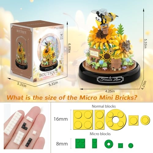 Flower Bouquet Building Sets - Bee 548 pcs