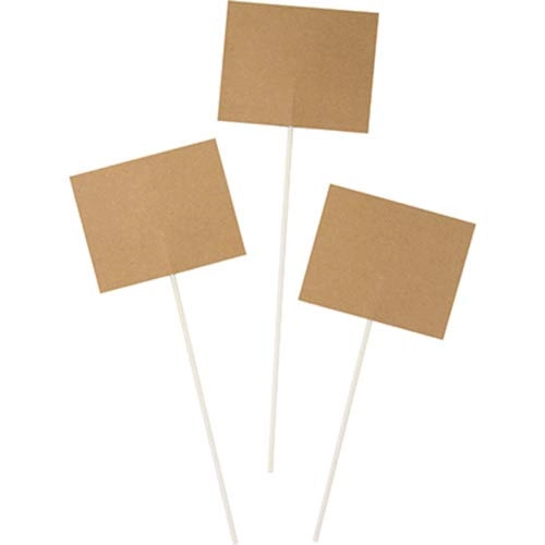 CREATIVE CONVERTING Kraft Program Paper Centrepiece Sticks Repcangle Signs