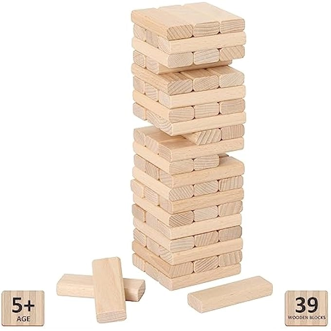 KIDS STACKING TOWER - 39 pcs