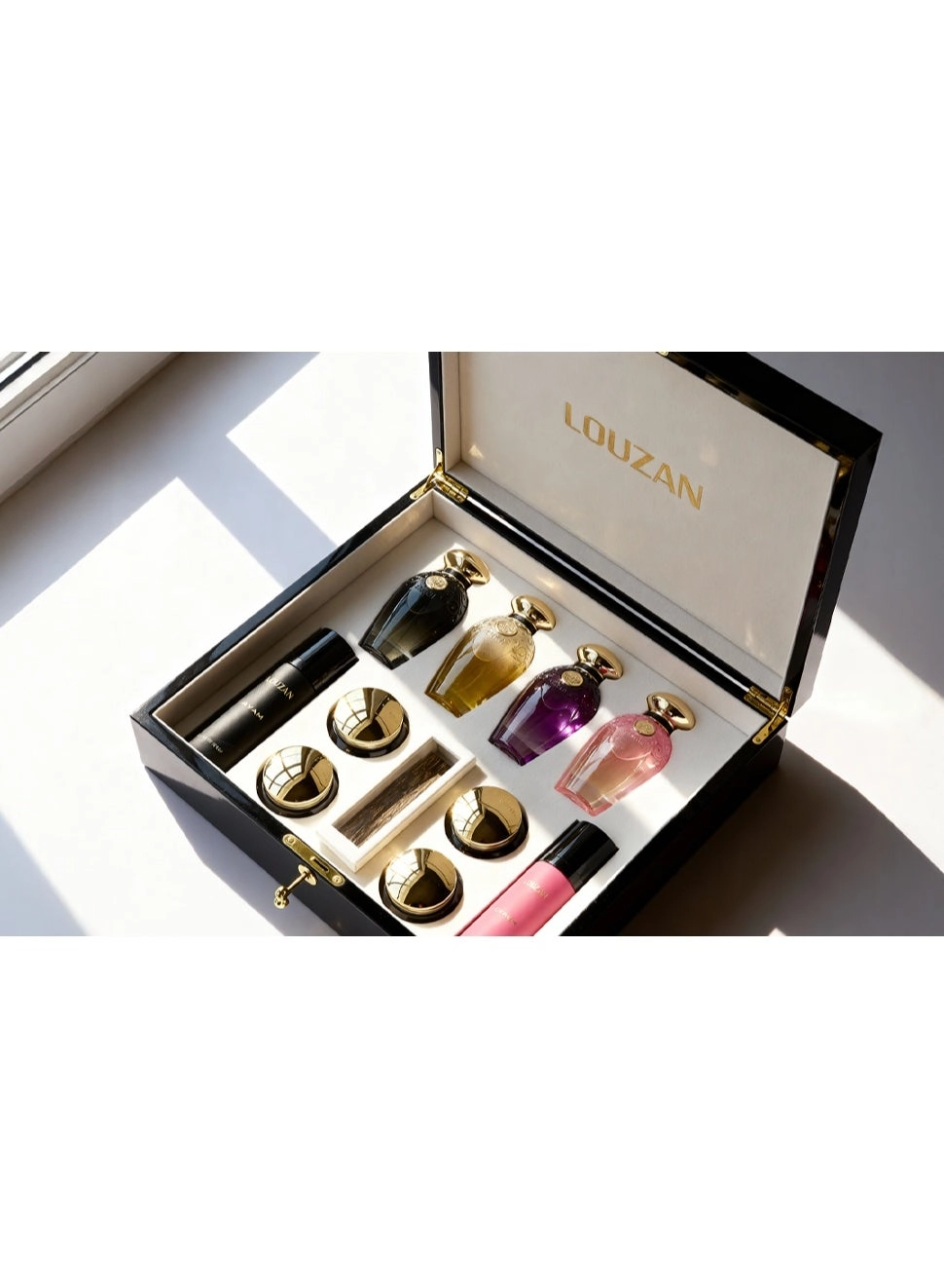 Liwa Dokhoon + Lail Dokhoon + Nada Dokhoon + Oud Al Qaser + Lara + Rose Musk + Ayaam + Ghawi + Double Super Cambodian Oud Chips + Ayaam All Over Spray + Organza All Over Spray - Unisex Arabian