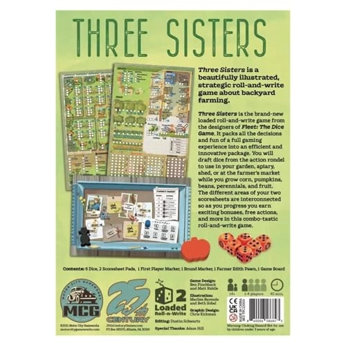 Three Sisters - Strategic roll-and-write
