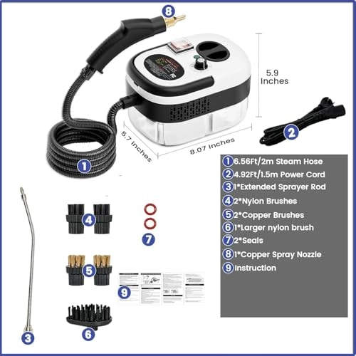 Handheld High-Portable Car Steamer - 3Bar 1200ml