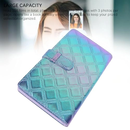 Mini 108 Pockets PU Leather Photo Album
