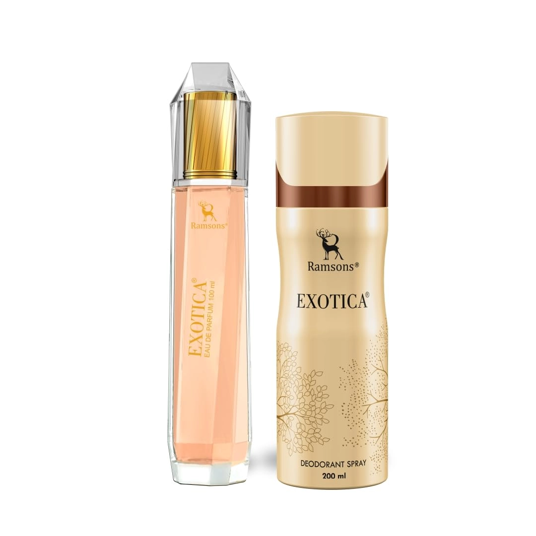 B R SONS & Jai Shree Balaji Industries EXOTICA Eau De Parfum - 100ml + EXOTICA Deodorant - 200ml