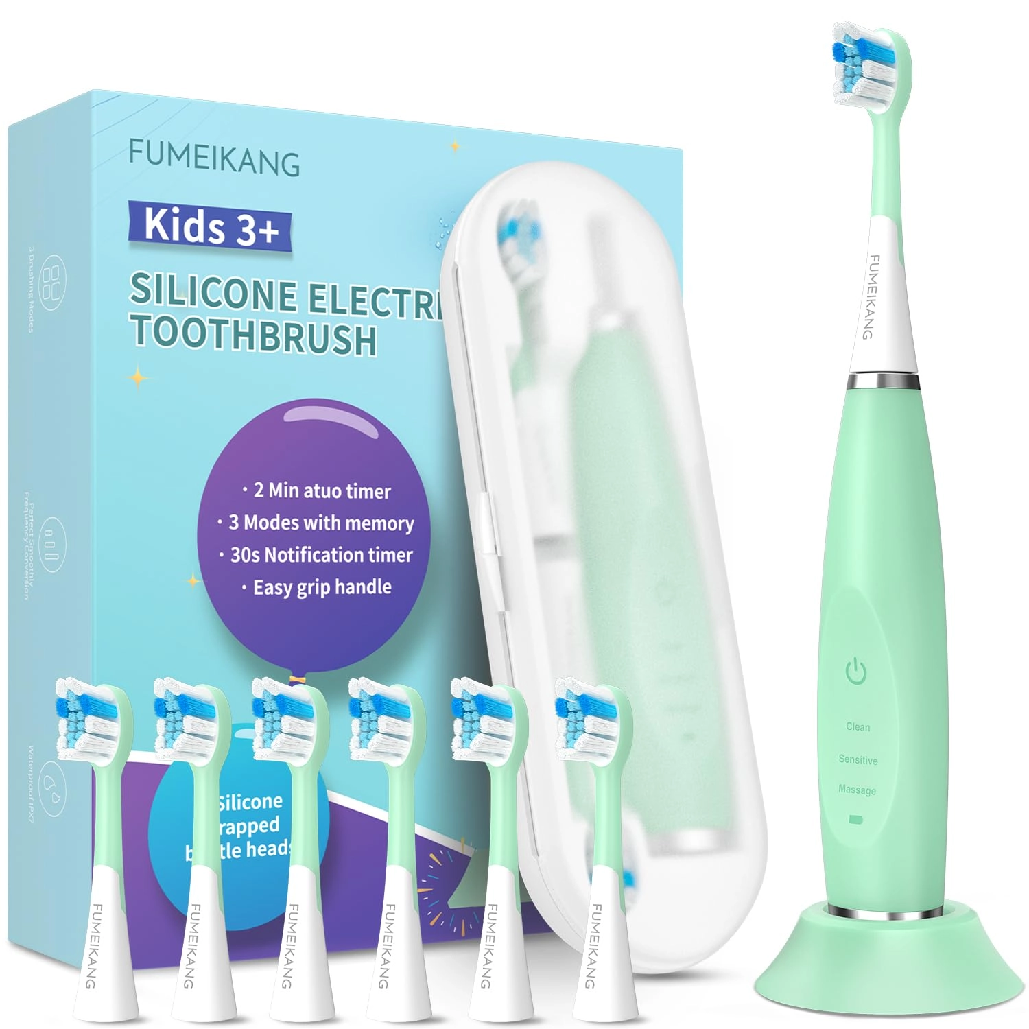Kids Electric Toothbrushes - Sonic Rechargeable Smart Timer