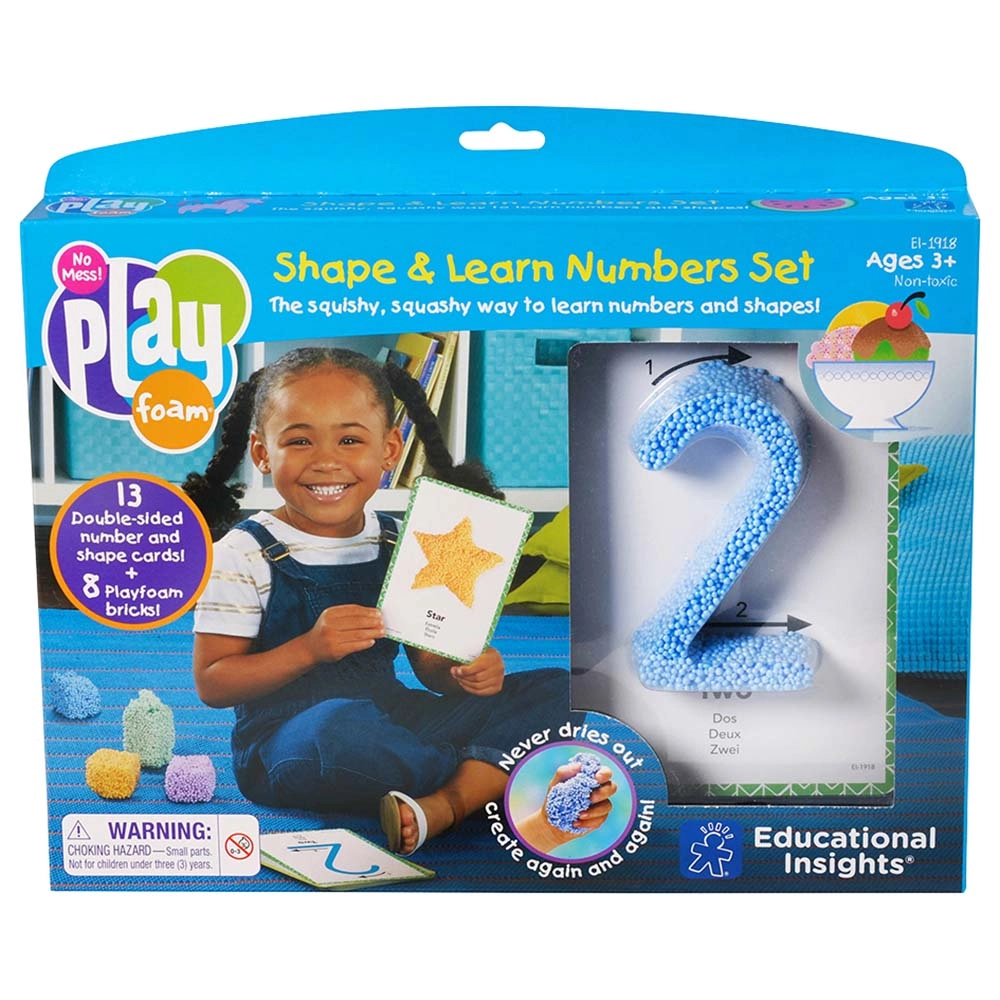 Playfoam Shape & Learn Numbers - 3+ Years