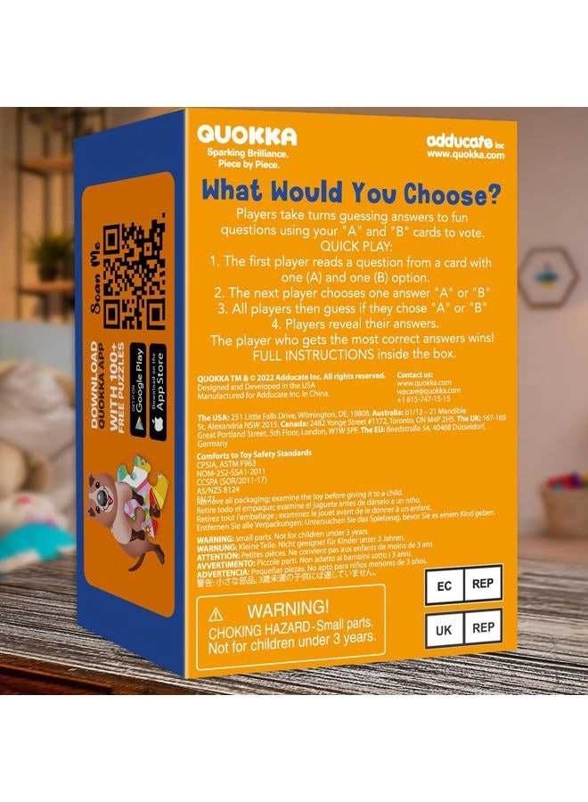 What Would You Choose - 4 Set Card Game