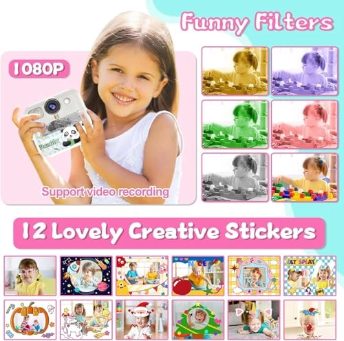 CL5 mini camera printer - 1080P HD 3 Print Rolls