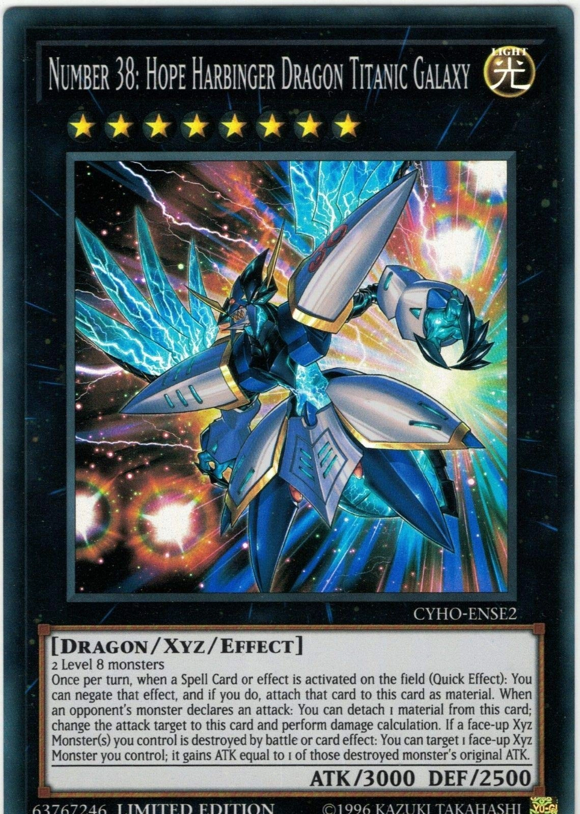 Yu-Gi-Oh! Number 38: Hope Harbinger Dragon Titanic Galaxy