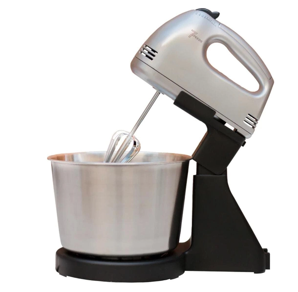Everlyn Hand Mixer - 7 Speed Stainless Steel Bowl 2 Beaters