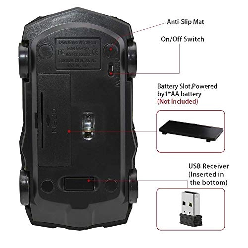 Car Shape Ergonomic Mouse - Wireless