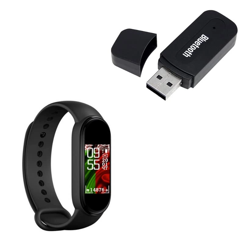 Elevea On-Ear Bluetooth Wireless Headphone + M9 Smart Watch Activity Tracker Band