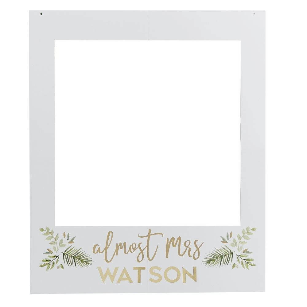 Almost Mrs Customizable Photobooth Polaroid Frame - 1 piece(s) hen party