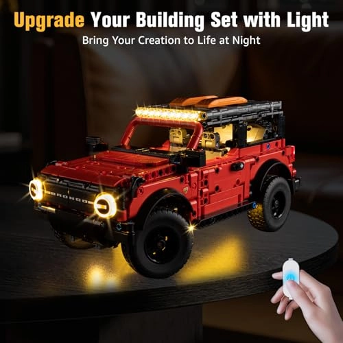 Light Up Kit - for Lego Ford Bronco 42213 Wired Dimmable