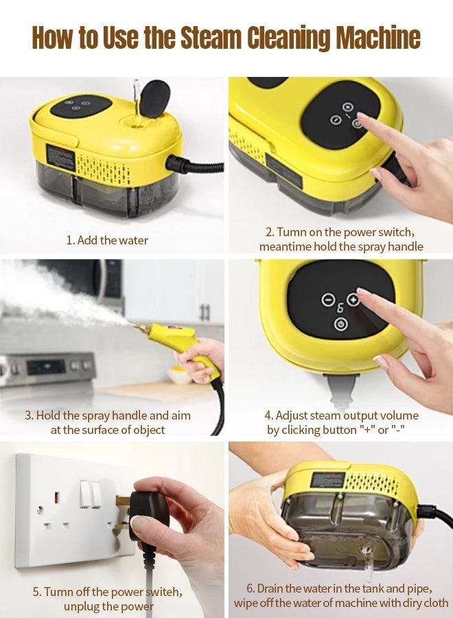 Handheld Steam Cleaner - 350 ml
