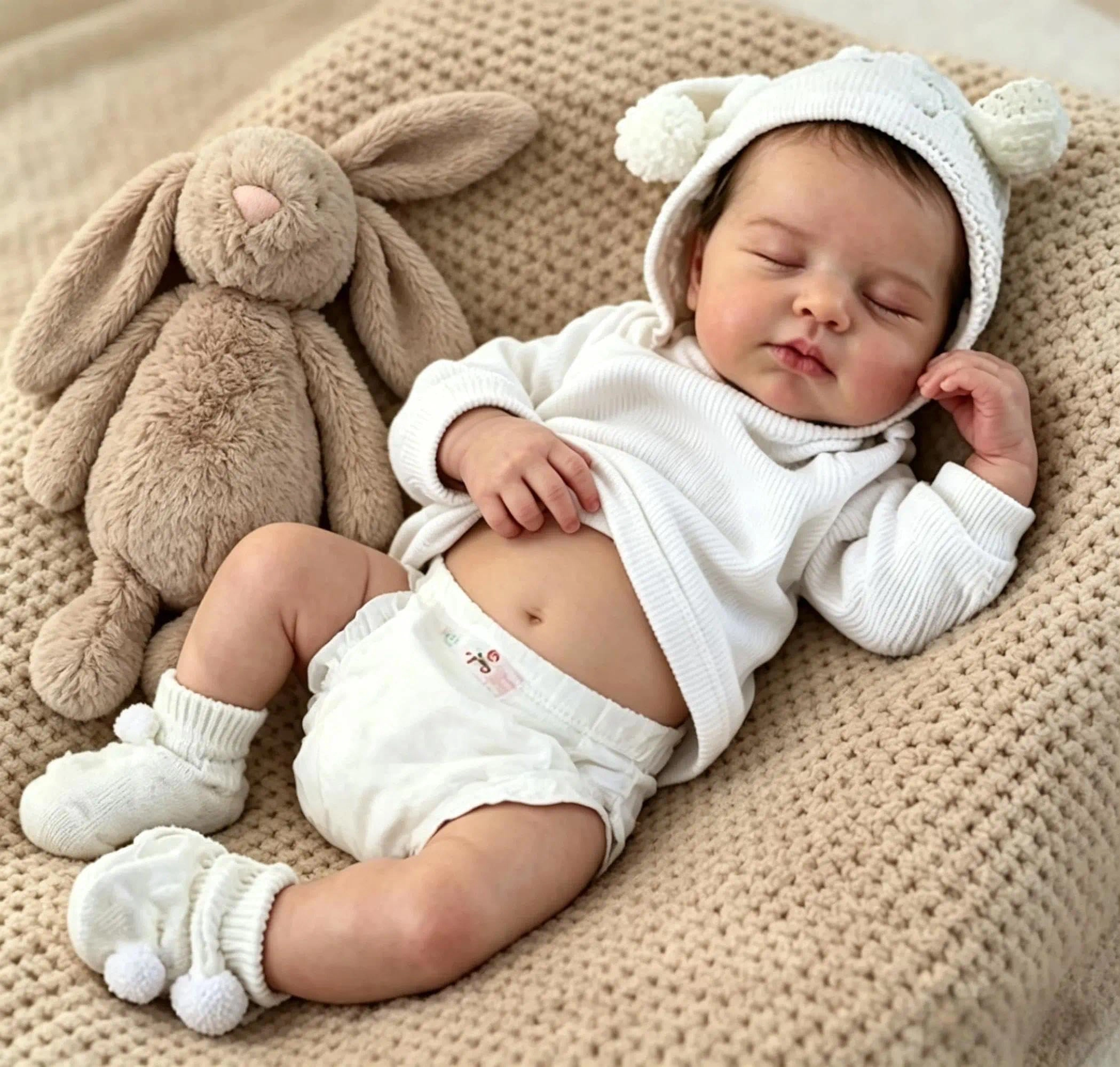 Nanjing Tianzeng Gifts Co.,Ltd Loulou Reborn Baby Doll - 50 cm Full Silicone Ages 3+