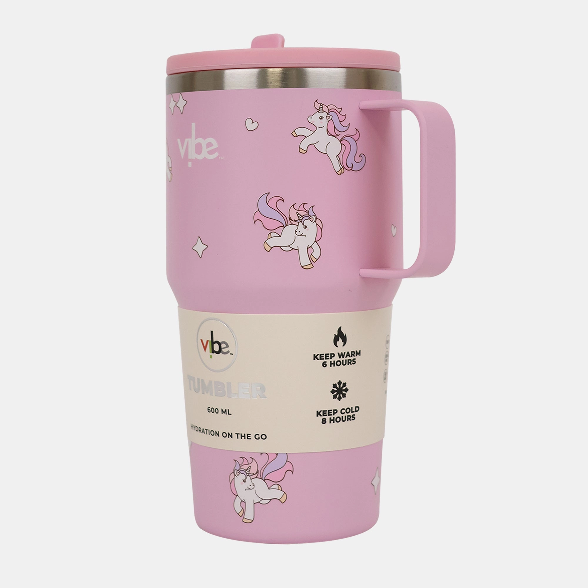 Vibe Stainless Steel Unicorn Tumbler - 600ml