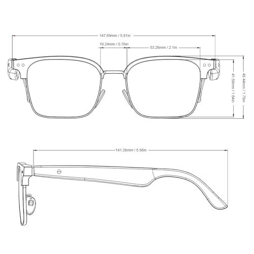 AI Translator Glasses - 163 Languages Real Time Translation
