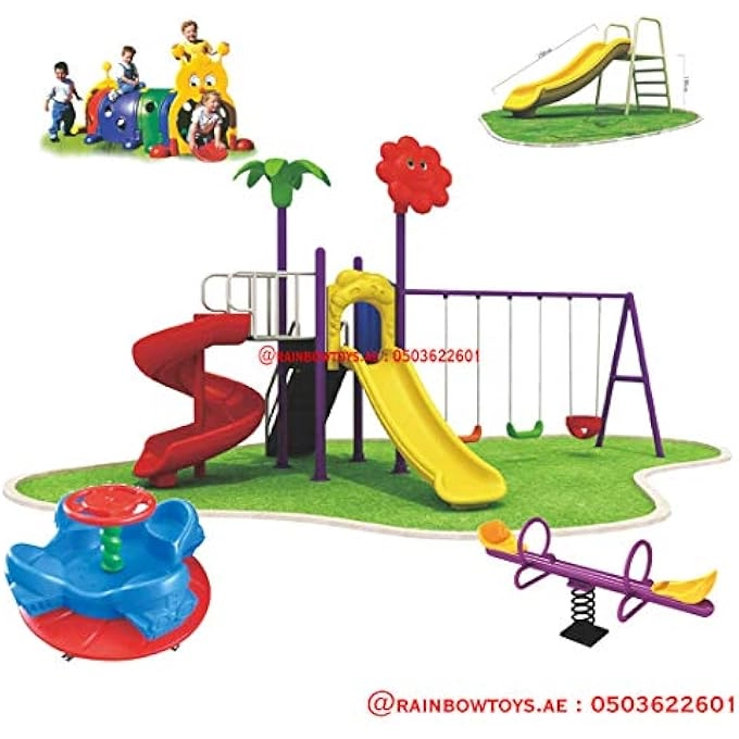 RW-12045 - KIDS OUTDOOR ADVENTURE PLAYSET PLAY-GROUND TOYS 630X400X330CM
