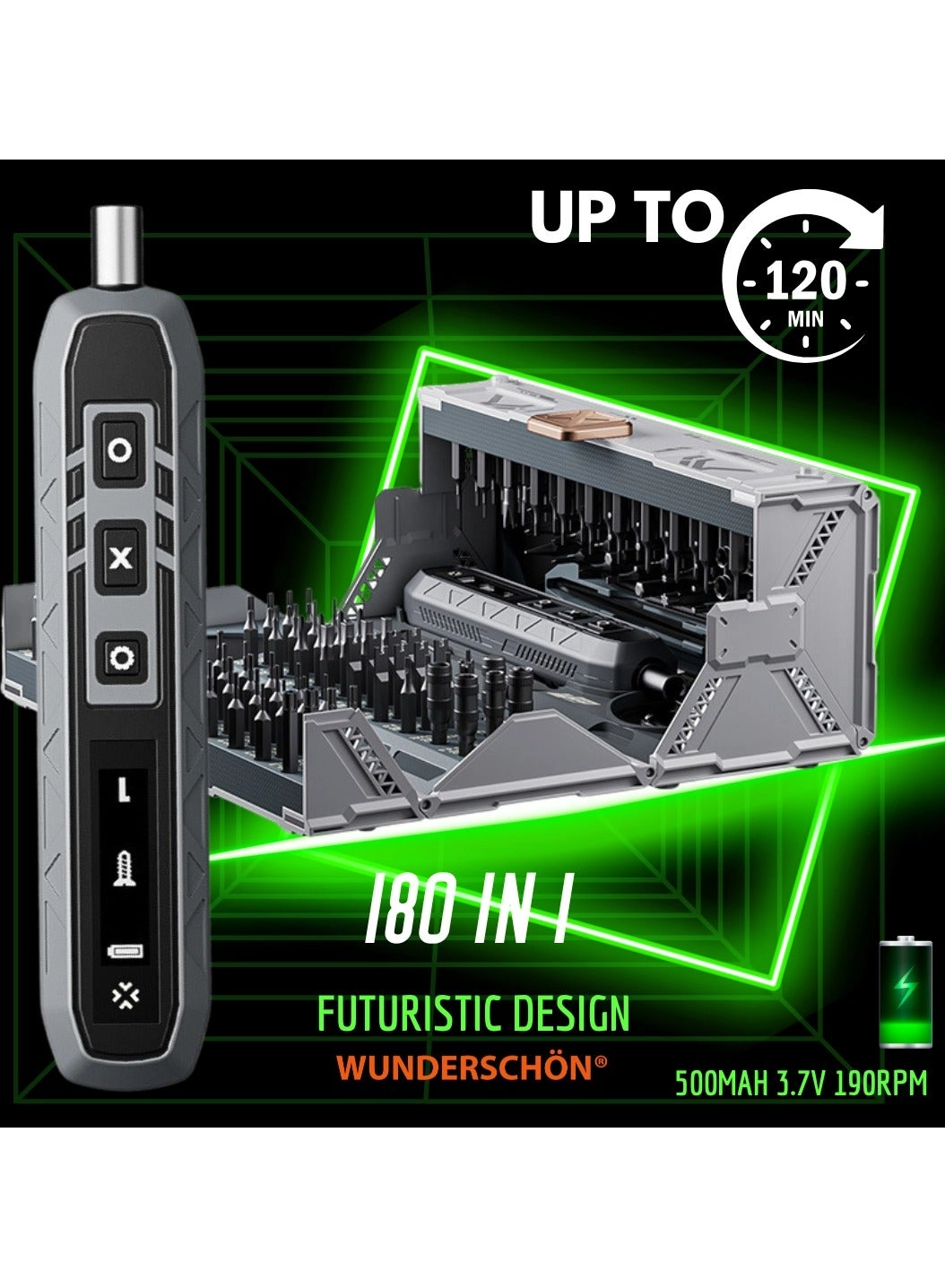Electric Screwdriver Set - 500 mAh