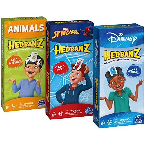 Hedbanz Disney + Hedbanz Spiderman + Hedbanz Animals