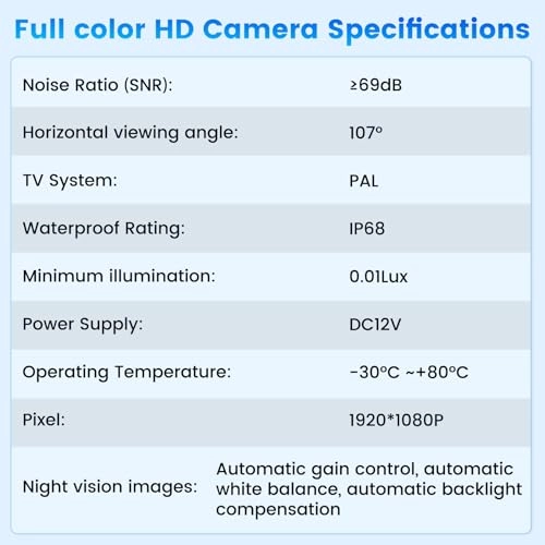 A3441IT53-C490 - Night vision RCA 1280*720 pixels