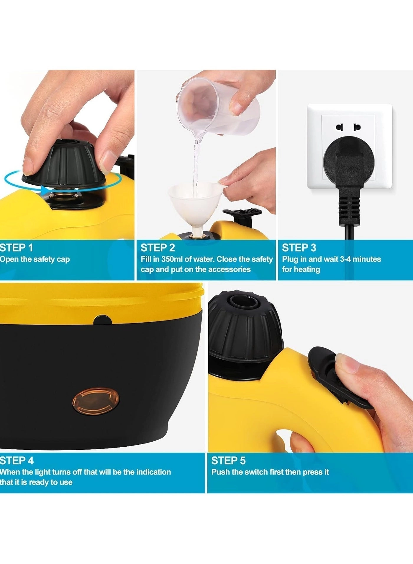 Handheld Steam Cleaner - 3.0bar 350ml
