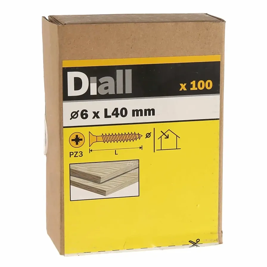 Diall Wood Screw - 40 mm 6