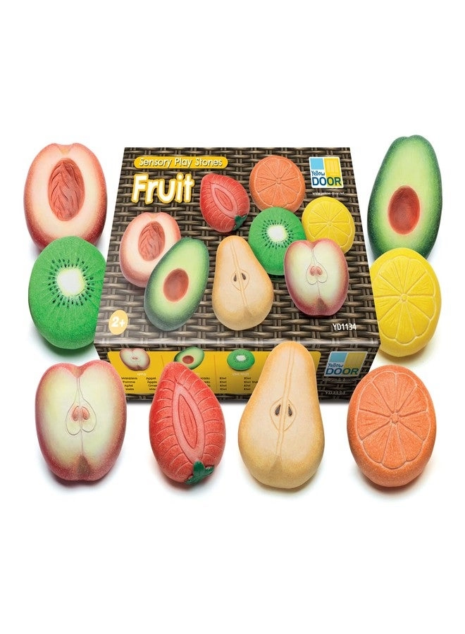yellow door Fruit Sensory Play Stones - 8 pieces