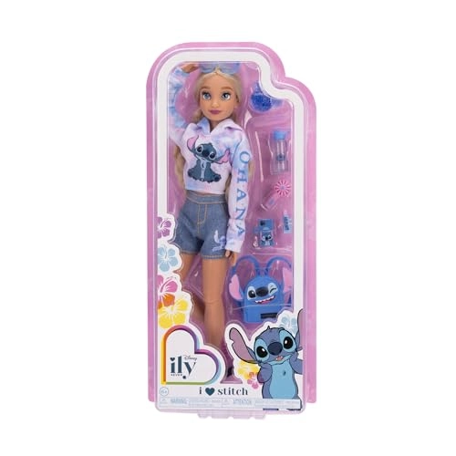 Stitch Fashion Doll - Dark Hair 13 Points of Articulation Two Outfits Ages 6+