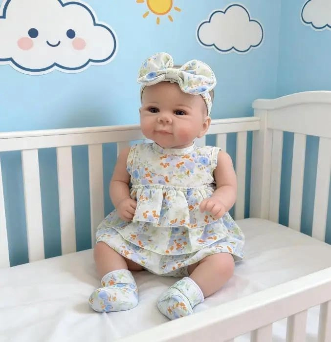 Loulou Reborn Baby Doll - 20 inch Silicone Vinyl Girl Ages 3+