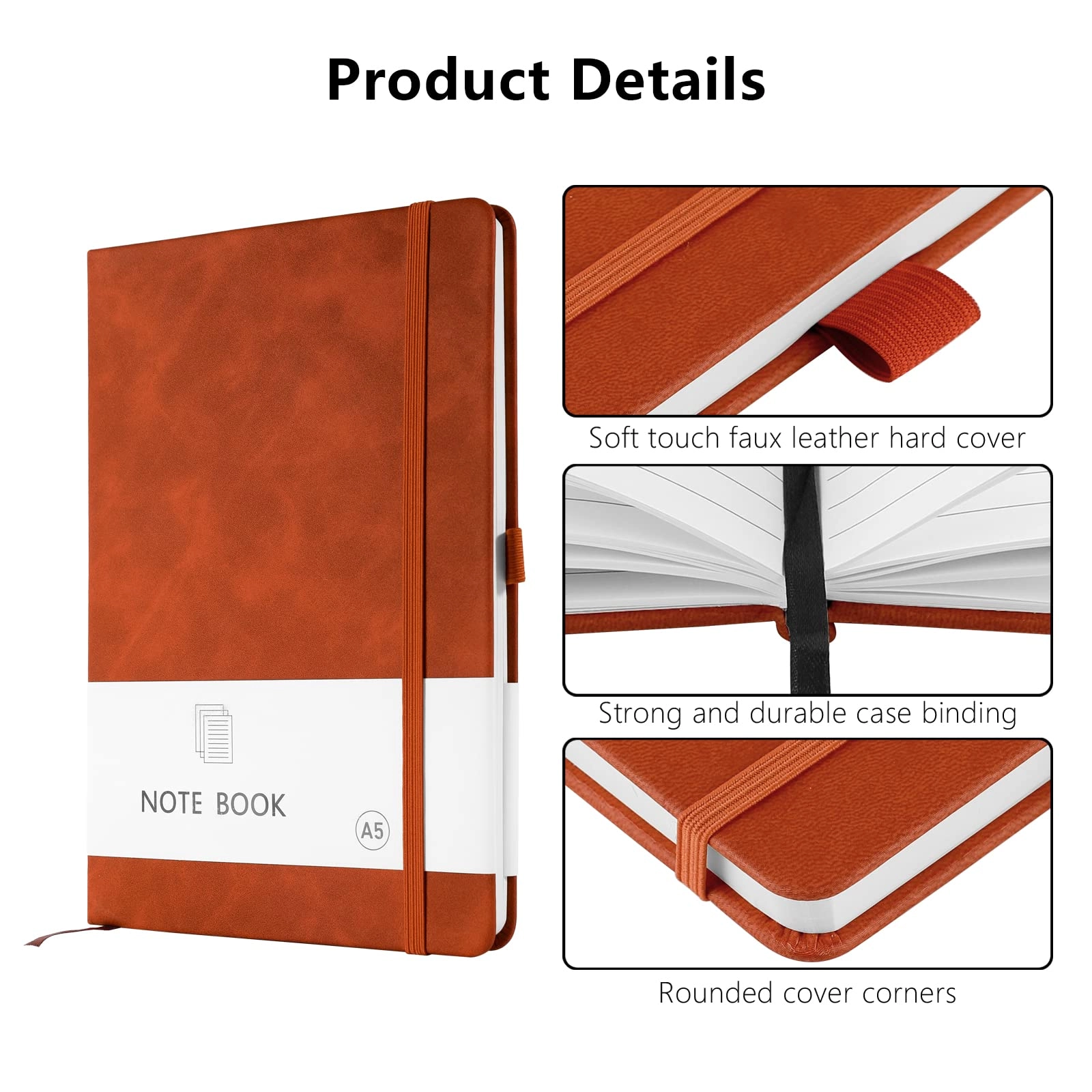 A5 Notebook A5 Hardcover - Lined 100 Sheets