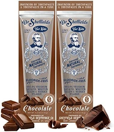 Dr. Sheffield's Certified Natural Chocolate Toothpaste Adult Pack
