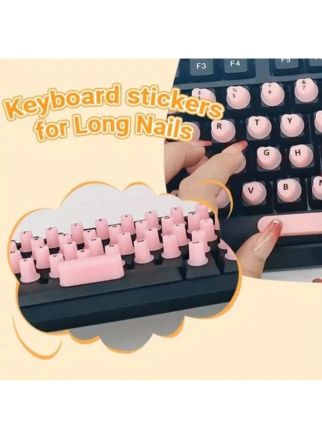 Generic Keyboard Cover Protector - Universal White for Long Nails